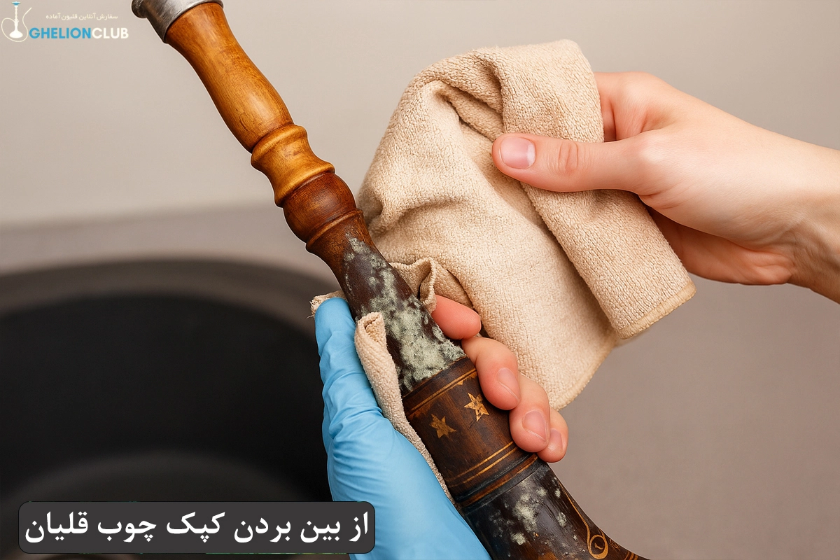 از بین بردن کپک چوب قلیان